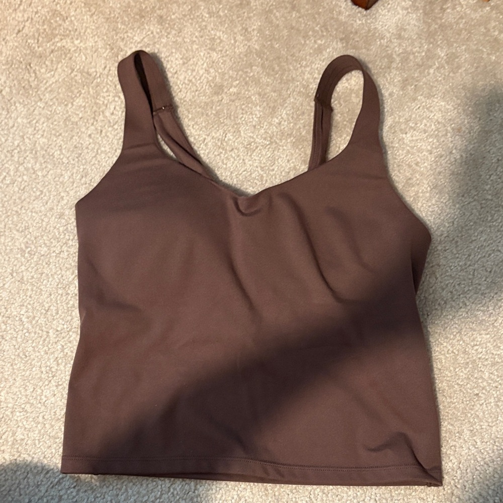 JOCKEY Brown Cropped Tank Top